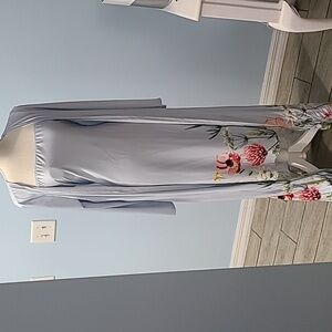 Light baby blue chic me dress and duster